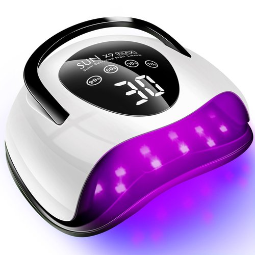 LadyMisty 268W LED UV Light Dryer for Nails Gel Polish with 57 Lamp Beads 4 Timer Setting & LCD Touch Display Screen, Auto Sensor, Professional Nail Lamp