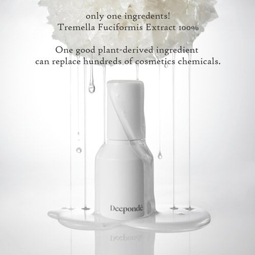 Deeponde Signature Origin 100 Ampoule 1.69 Fl oz Tremella Fuciformis(Snow Mushroom) Extract 100%,Elasticity,Lifting,Moisturizing