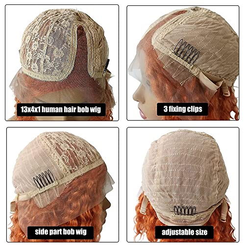 Orange Ginger Color 13x6X1 Lace Front Wigs Baby Hair Brazilian Remy Hair Body Wave Human Hair Wig13x4 Glueless Lace Wigs £¨24inch£©
