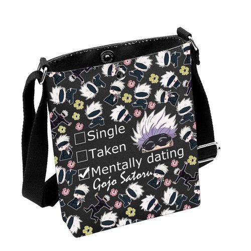 MNIGIU Anime Inspired Gift Anime Cosmetic Bag Anime Lover Gift Anime Themed Gift (TakenBlack)
