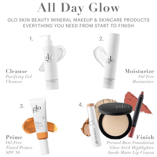 Glo Skin Beauty Skin Glow Stick Highlighter (Rosé) - Powered by Hydrators, Mineral Pigments & Mica for an Illuminated Glow - Clean Mineral Cream Highlighter