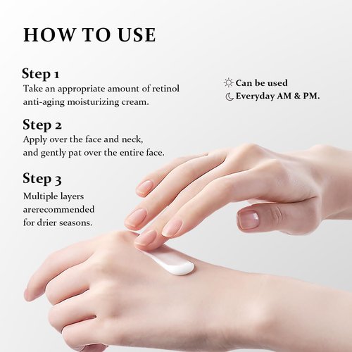 NOAVIA Retinol Moisturizer Face Cream,Day and Night Skin Care for Women and Men Anti Aging Facial Moisturizer with Simply Vital Collagen Retinol Hyaluronic Acid, Neck Firming and Tightening