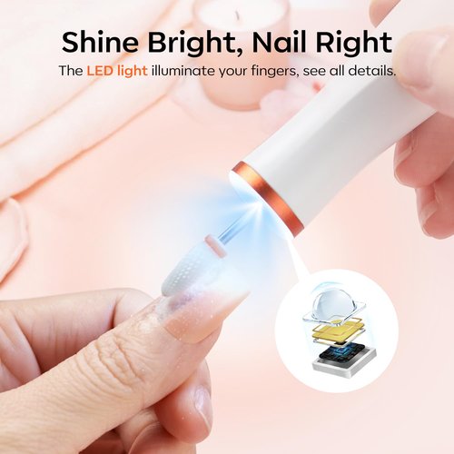 modelones Cordless Nail Drill Kit with Nail Dehydrator and Primer