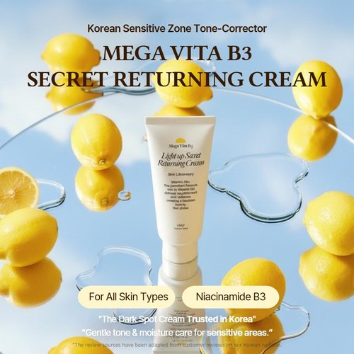 elop brightening cream - Korean brightening care Niacinamide bikini area, Intimate Areas, Underarm, Inner Thigh - Mega Vita B3 Light up Secret Returning Cream 100ml / 3.38 fl.oz