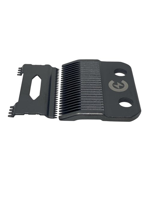 Caliber .50 Caliber Dual DLC Taper Blades - Stainless Steel Replacement Blades for Clippers