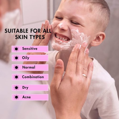Polished Punk Natural and Organic Foaming Face Wash for Kids and Tweens, Soap and Fragrance Free Tear-Free Cleanser for Sensitive Skin with Botanical Extracts, Aloe, and Glycerin, 4 oz