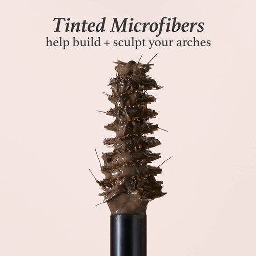 Julep 2-in-1 Eyebrow Pencil & Tinted Brow Gel - Medium Brown (Waterproof, All Day Hold) + Length Matters Buildable Lengthening Lash Mascara - Black