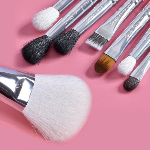Makeup Brushes Set 16 pcs, Premium Natural Hair Blending, Blush Powder Makeup, Pink Makeup Brush Set, Deluxe Brush Set