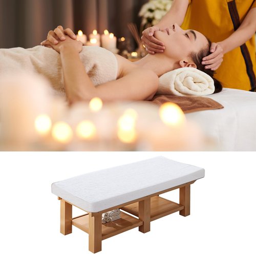 100Pcs Disposable Massage Table Sheets 31" x 71" Non-Woven Fabric Disposable Bed Sheets Breathable SPA Bed Cover for Massage Beauty Tattoos