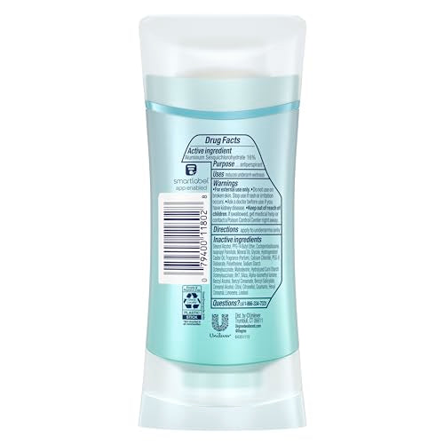 Degree Advanced Protection Antiperspirant Deodorant Shower Clean for 72-Hour Sweat & Odor Control for Women, with Body Heat Activated Technology, 2.6 oz