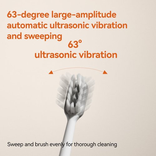 ZDEER Oscillating & Vibrating Sonic Toothbrush Rechargeable for Adults & Kids, 3 Brush Heads, 3 Cleaning Modes, IPX7 Waterproof, 60 Days Battery Life, Travel Electric Toothbrush (White)