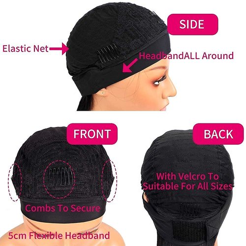 mengkai 12 Inch Headband Wig Human Hair Curly Headband Wigs for Women Brazilian Virgin Curly Human Hair Wigs Glueless Curly Wigs Natural Black