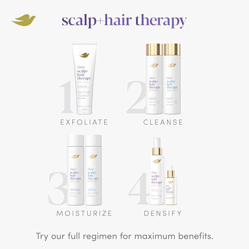 Dove Density Boost Hydrating Shampoo Scalp + Hair Therapy for Gentle Cleansing, with Vitamin B3, Zinc and 0% sulfates, 9.25 oz