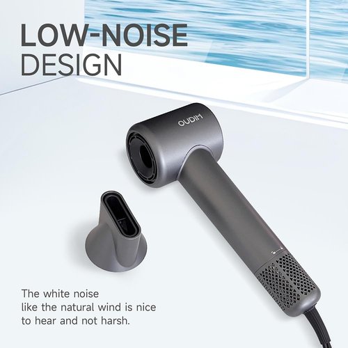 Hair Dryer with Digital Display, High Speed11000RPM, 4 Level Temperature/Speed Settings, Double air Filter, Low Noise, Lightweight, Portable for Travel