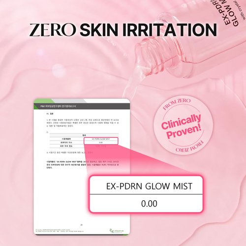 FROM ZERO EX-PDRN Glow Mist, Toner Spray, 3.38 fl. oz., Korean Glass Skin, Hydration, Broccoli PDRN, Jinseng Exosomes, 3X Collagen, Ceramide, Niacinamide, Black Pink Face Moisturizing