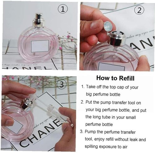 baolaili 10pcs Perfume Dispenser & Refillable Bottle Cosmetic Atomiser for Nice and Fashion