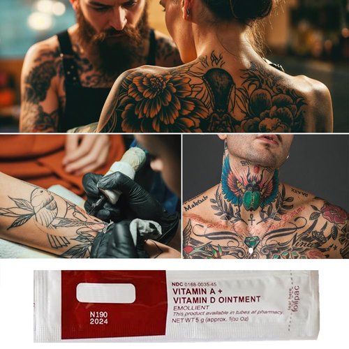Latest Date 200 Packets Microblading Permanent Aftercare Healing Ointment, Tattoo Cream Vitamin A & D Anti Scar Scald Repair Gel, for Body Art Makeup Eyebrow Supplies;