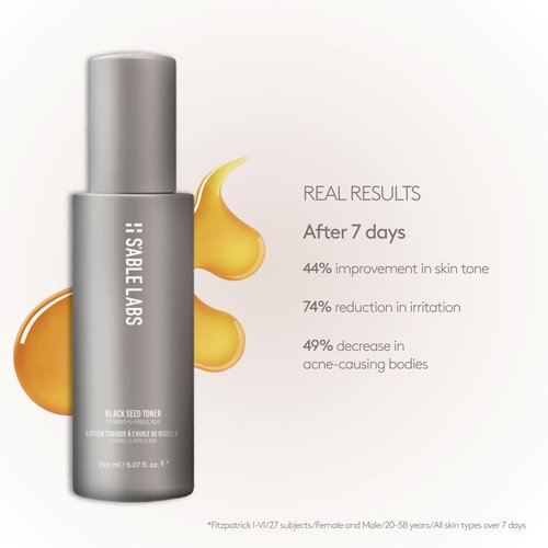 S'ABLE Labs - Black Seed Facial Toner | Protect, Restore, Refine, Soothe | Ferulic Acid, Vitamins C + E | Melanin-Inclusive Skincare (150 mL | 5.07 fl oz)