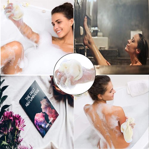 Mofuiry 6 Pack Exfoliating Face Body Wash Cloth Towel, Soft-Weave Scrub Towel Beauty Skin Home Massage Bath Cloth for Skin Care, Shower Scrubber