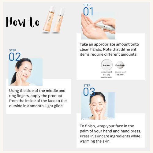 FANCL Enrich+ Emulsion II – Japanese Anti-Aging Moisturizer with Niacinamide, Preservative-Free Hydrating Milk for Firmness & Elasticity