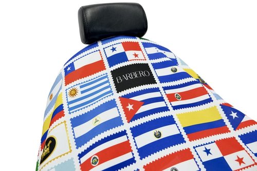Barber Cape Professional Latino Flags Hair Cutting Cape Capa De Barbero Latino Waterproof Barber Salon Cape, Hair Resistant Barber Cape for Men, Adjustable Neck Closure, Fits All