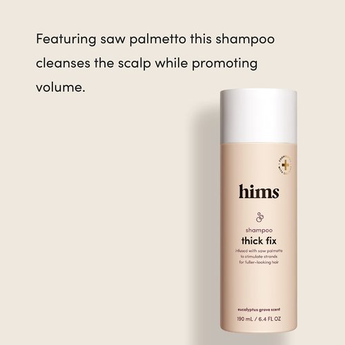 hims Thick Fix Hair Thickening Shampoo & 5% Minoxidil Treatment Foam Set - Hair Loss Treatment for Men - Moisturizing, Color Safe Shampoo & Foam - 2 Count