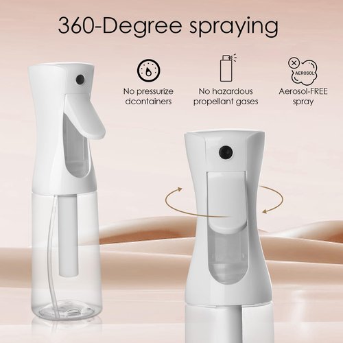Joe zlvy Empty Spray Bottle for Hair 6.76 Oz/200ml, Continuous Spray Bottle Fine Mist Sprayer, Suitable for hairstyles, cleaning, plants, pets, and hairdressers