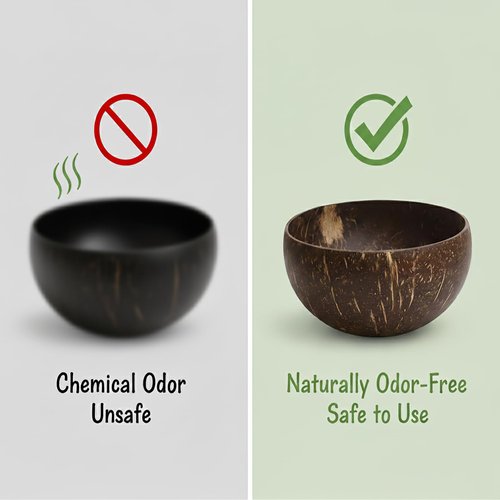 Natural Coconut Shell Shaving Soap Bowl – Handcrafted Shaving Mug & Cup for Men, Naturally Odor-Free, Lightweight, Built for Durability, Perfect for Bowl Shaving & Wet Shave