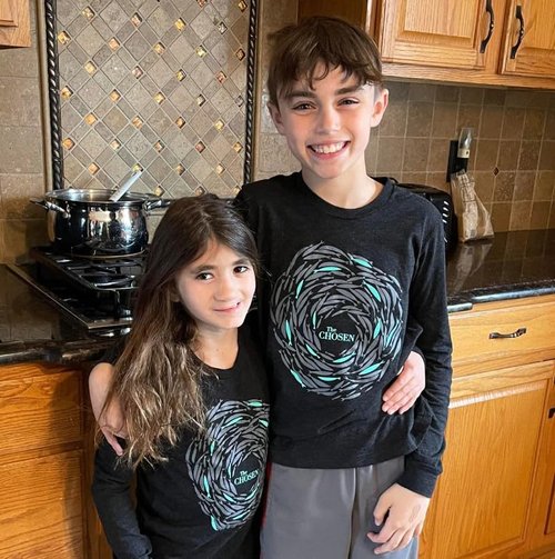 The Chosen Against The Current Women's Long Sleeve T-Shirt – Official Thirteen Fish Design | Soft Tri-Blend Tee for Men Women | Lightweight Apparel Inspired by The TV Series | Large Teal