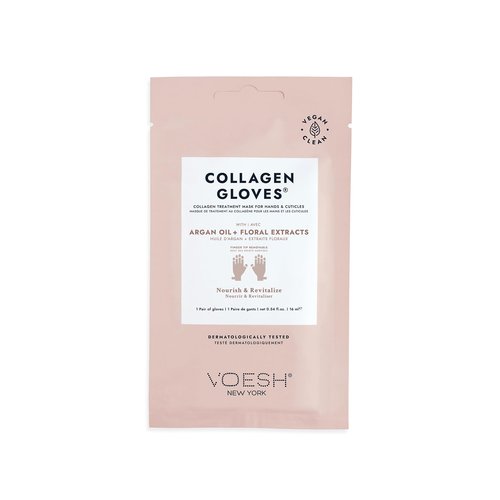 Voesh Collagen Gloves and Socks- Argan Oil, Collagen Infused, 4 Pack, 2 Pack of Gloves, 2 Pack of Socks, at Home Spa, Body Care, Nourishing, Hydrating Gloves and Socks