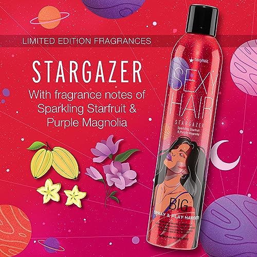 SexyHair Big Spray & Play Harder Firm Volumizing Hairspray | All Day Hold and Shine | Up to 72 Hour Humidity Resistance