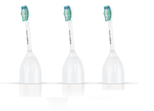 Philips Sonicare Genuine E-Series Replacement Toothbrush Heads, 3 Brush Heads, White, HX7023/64