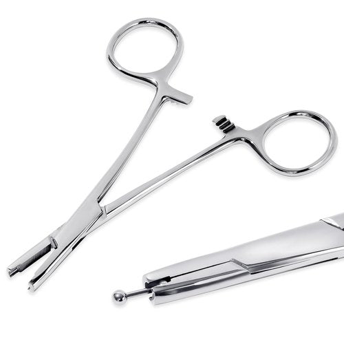 Beautidots Piercing Ball Grabber Tool 3mm 4mm 5mm Piercing Ball Screw Removal Tool Reusable Bead Clamping Assistant Tool for Changing Jewelry