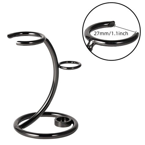 Grandslam Shaving Razor and Brush Stand Universal Holder for Safety Razor Storage Shave Brush Holder (gunmetal)
