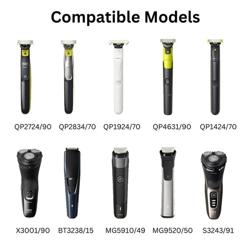 VCUMCLNR 5V Replacement Charger Compatible with Philips Norelco One Blade QP2724 QP2834 MG5910 MG7910 MG9510 MG9520 PQ888 PQ889