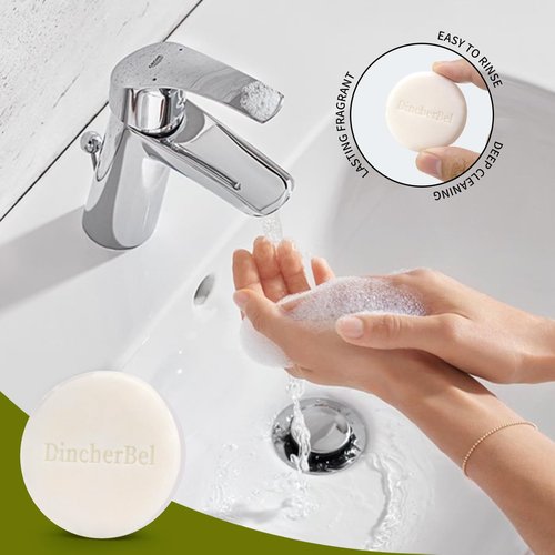 DincherBel 100 Pack 0.5oz Travel Soap, Mini Round Cleansing Bars Soap Bulk Travel Size, Individually Wrapped Toiletries Amenities for Hotel, Airbnb, Shelter, Camping and Traveling