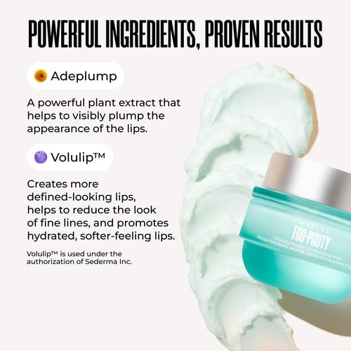 MAËLYS Cosmetics TOO-POUTY Clinically Proven Lip Plumping Mask - Helps Reduce The Appearance Of Fine Lines - Contains Adeplump to Plump The Look Of Lips