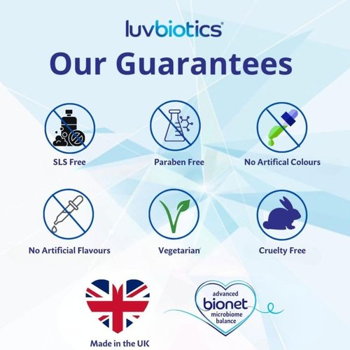 Luv Biotics Cherry Lozenges with Probiotics & Xylitol Promotes Healthy Oral Microbiome for Healthy Gums, Fresh Breath & Cavity Protection. No Artificial Colours/preservatives. 3 Pack of 30's
