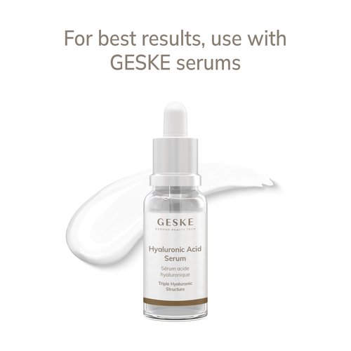 GESKE SmartAppGuided™ Cool & Warm Duo Eye Massager | 7 in 1 | Time-saving Dual Massager | For Eyes & Face | Battery-free Cooling & Warming | Firms, Relaxes & De-Puffs Skin