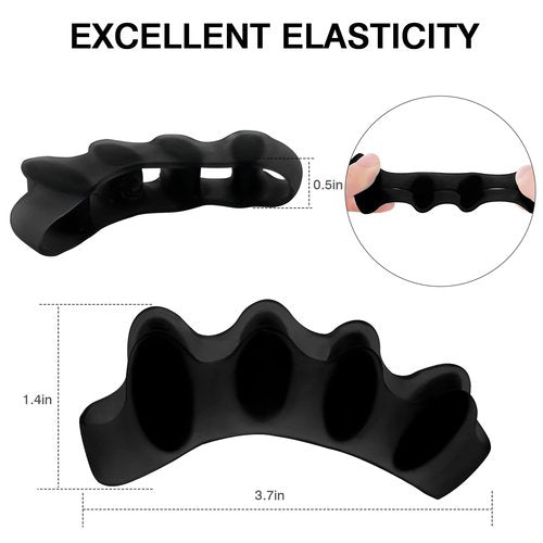 HLOES 8PCS Toe Spacers for Women and Men, Toe Separators for Pedicure, Bunion Corrector, Hammer Toe Straightener, Plantar Fasciitis, Toe Spreaders for Foot Pain Relief and Foot Health.