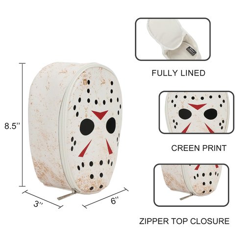 Bioworld Friday The 13th Jason Mask 8.5 Cosmetic Bag