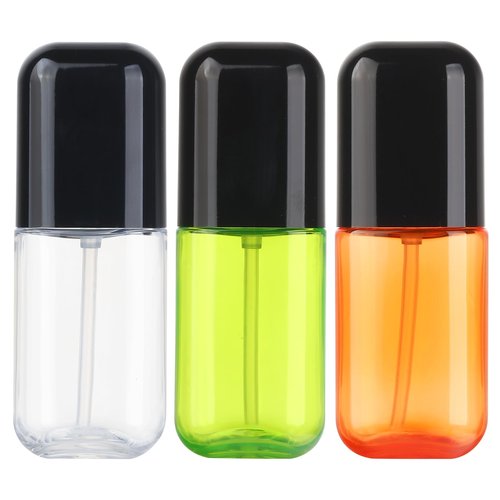 Travel Spray Bottle 3 Pack 2.7oz/80ml Portable Plastic Small Spray Bottles Refillable Mini Spray Bottle Empty Fine Mist Spray Bottles for Makeup Removers, Perfume, Essential Oils Toners Rose Waters