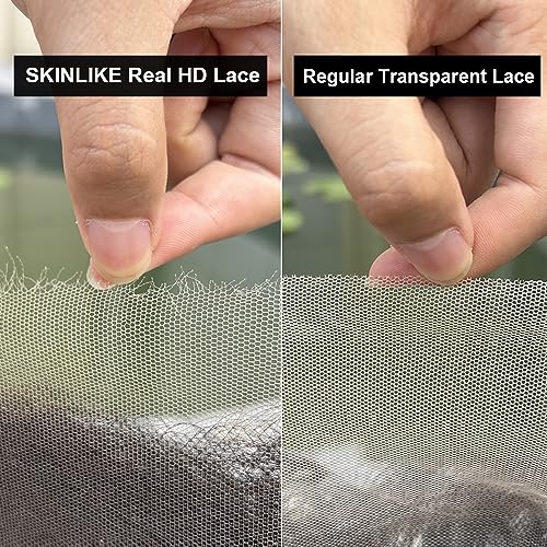 Venice Hair Real HD Lace Closure only 0.10mm Ultra-thin Invisible Crystal HD Lace Pre Plucked with Baby Hair Straight Human Hair Lace Frontal Closure (7x7 HD Body, 18 Inch)