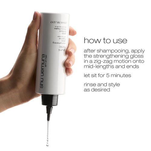 shu uemura art of hair Izumi Tonic Strengthening Gloss - Reduces Breakage and Adds Shine, Nourishes with Japanese Rice Water, 2.5 Fl Oz