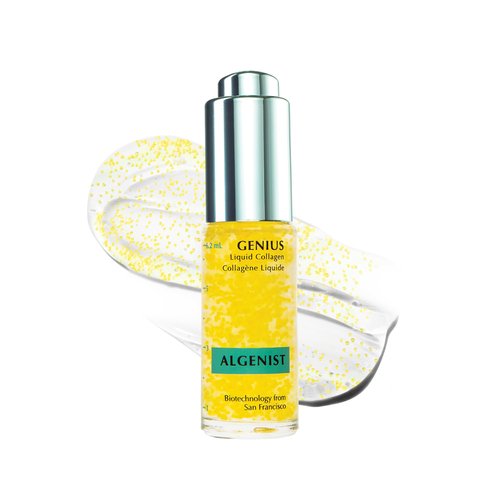 Algenist GENIUS Mini Liquid Collagen Serum - Firming and Hydrating Face Serum with Collagen + Vitamin E - Helps Visibly Minimize Fine Lines + Wrinkles and Improve Elasticity (0.21 oz)