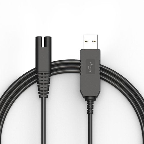 Cordless Water Flosser Charger Cable Replacement for Waterpik Water Flosser WP360 WP360W WP360C WP400 WP440 WP440C WP462 WP462W WP450 WP468 WF13 WP100 Series 3V USB Portable Charging Cable 5FT Black 1