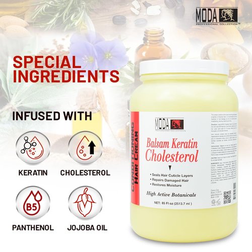 MODA - Balsam Keratin Cholesterol - Strengthens and Revitalizes - 85 OZ
