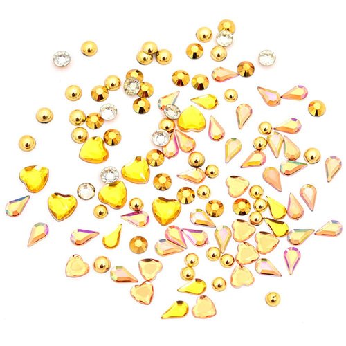 LIUDAMAI 2-11mm Nail Art Rhinestones Shaped Diamonds Pearls Acrylic Heart-Shaped Flat Bottom Rhinestones Dotting Pen Tweezers DIY Stickers Rhinestones Shaped Rhinestones for Nails