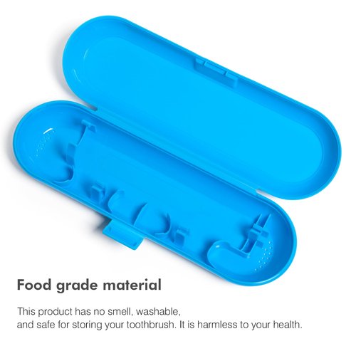 seplouis Electric Toothbrush Case Compatible with Oral B/Oral-B Pro/iO/Philips Sonicare/Demita/Bitvae and most other Brand Electric Toothbrushes on the market，Blue
