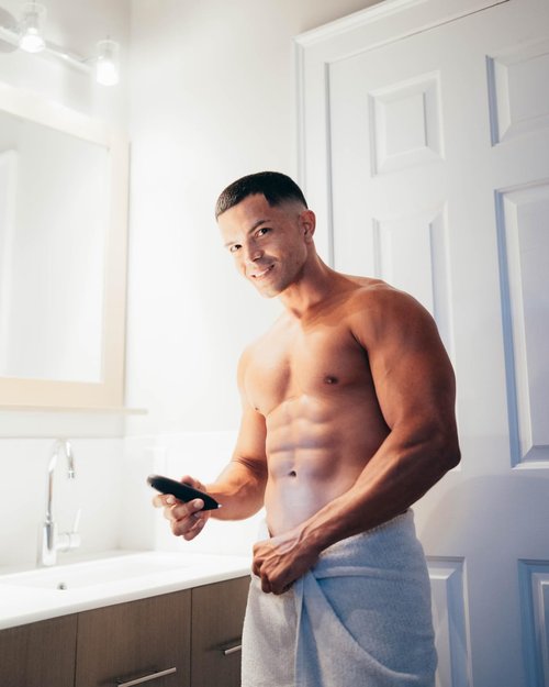 Self-Cut System Electric Pubic Hair Trimmer for Men - Waterproof - Skin Friendly Shaver for Personal Grooming - Built-in LED Light, Rechargeable, Travel-Ready Design